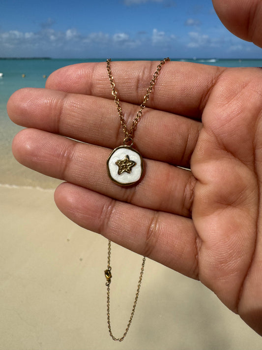 Collier étoile doré | ACIER inoxydable