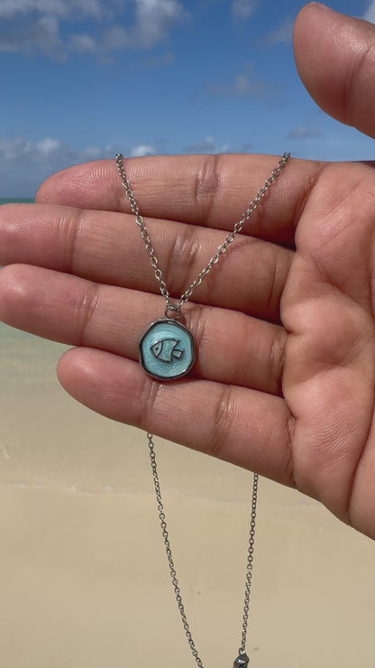 COLLIER EN ACIER INOXYDABLE | ARGENTÉ 🐠